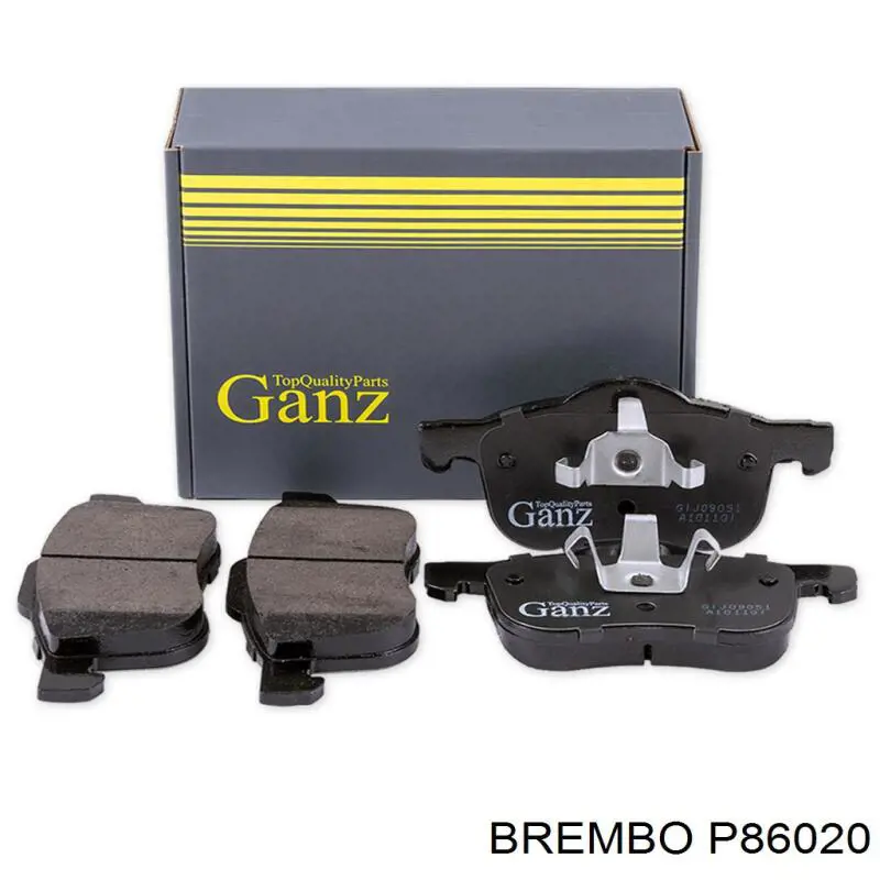 P86020 Brembo Передні гальмівні колодки