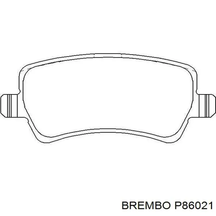 Купити P86021 Brembo Задні колодки