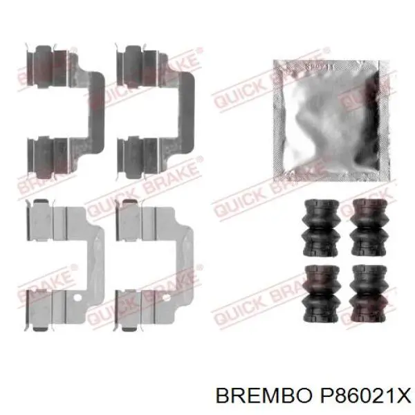 Задні гальмівні колодки Brembo P86021X ціна, від 29.81 USD