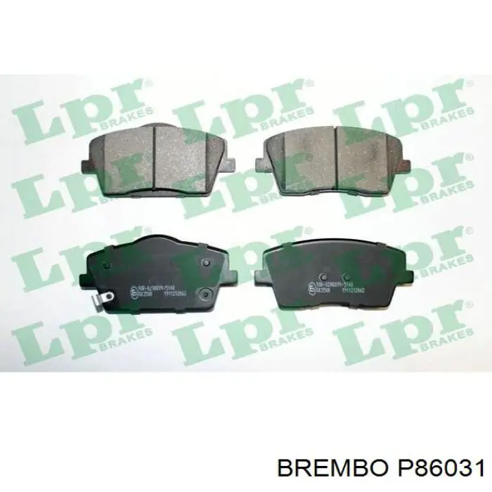 Передні тормозні колодки P86031 Brembo