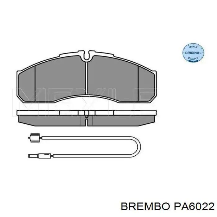 Передні тормозні колодки PA6022 Brembo