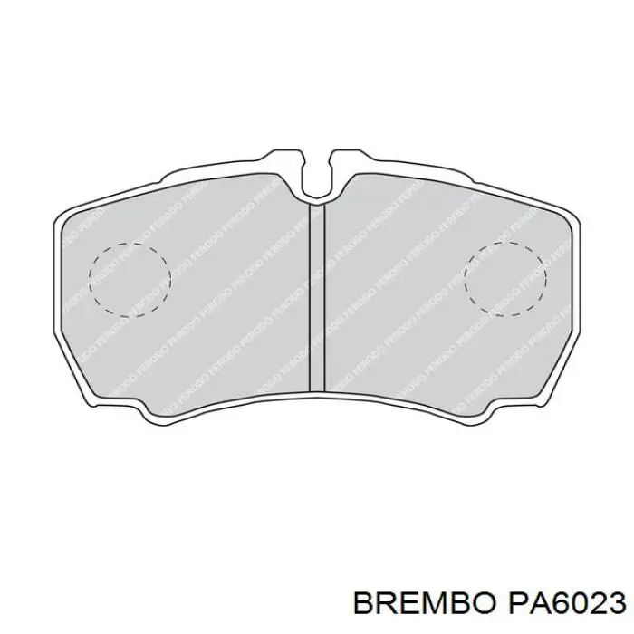 Задні дискові колодки Brembo PA6023