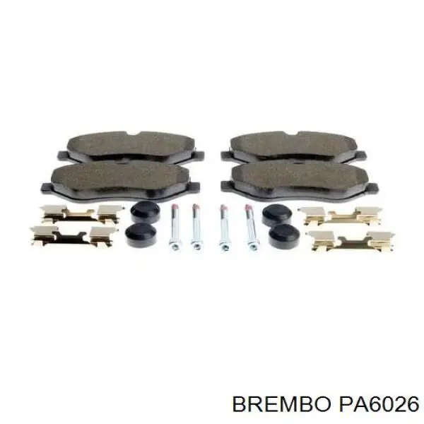 Колодки гальмівні передні, дискові PA6026 Brembo