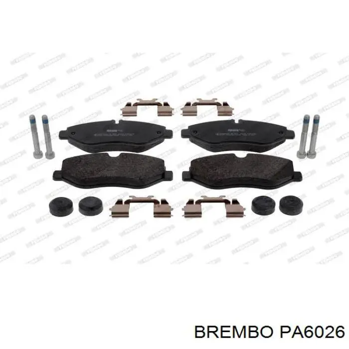 Купити PA6026 Brembo Колодки гальмівні передні, дискові