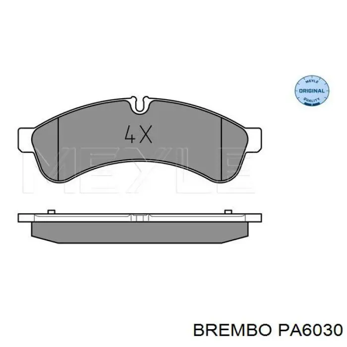 Задні гальмівні колодки Brembo PA6030 ціна, від 34.75 USD