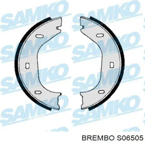 S06505 Brembo Колодки гальмівні задні, барабанні