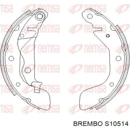 Купити S10514 Brembo Колодки гальмові задні, барабанні