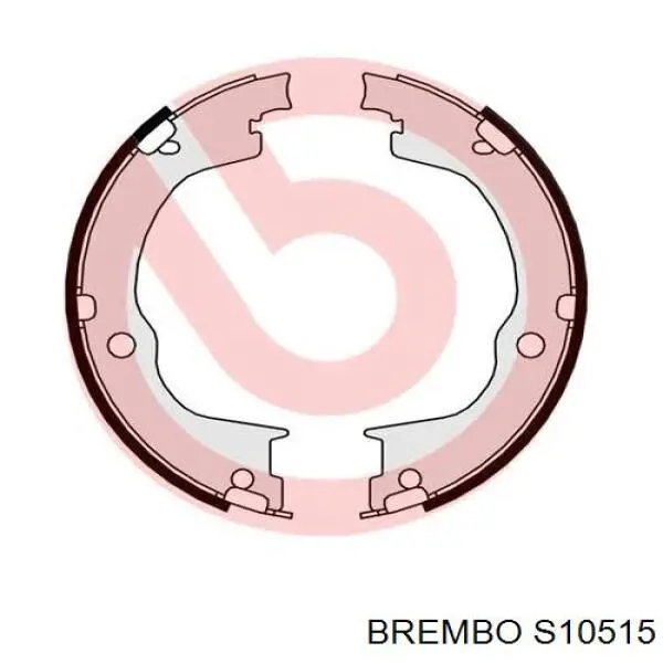 Колодки ручника/стоянкового гальма S10515 Brembo