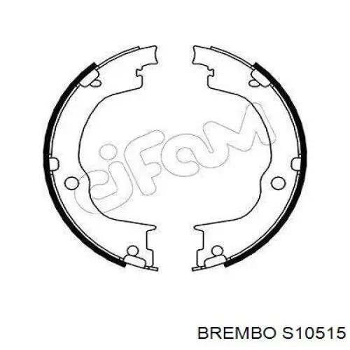 Купити S10515 Brembo Гальмівні колодки гальма стоянки