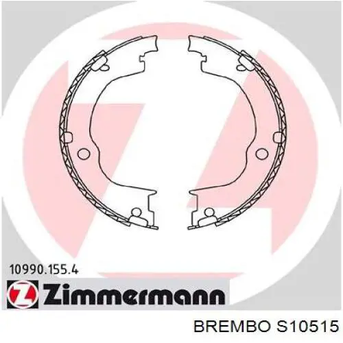 Колодки ручника S10515 Brembo
