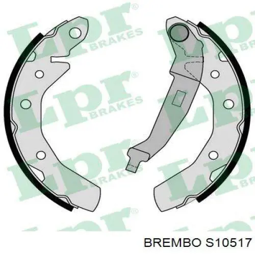 Колодки гальмові задні, барабанні Brembo S10517 ціна, від 14.08 USD