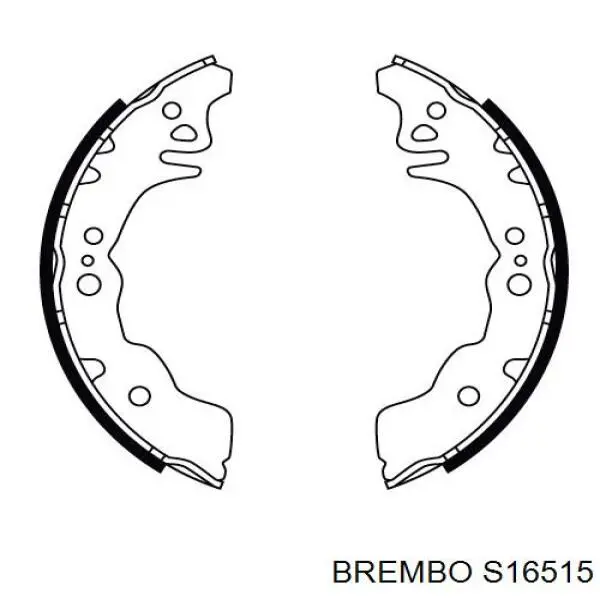 Колодки гальмові задні, барабанні Brembo S16515 ціна, від 23.51 USD