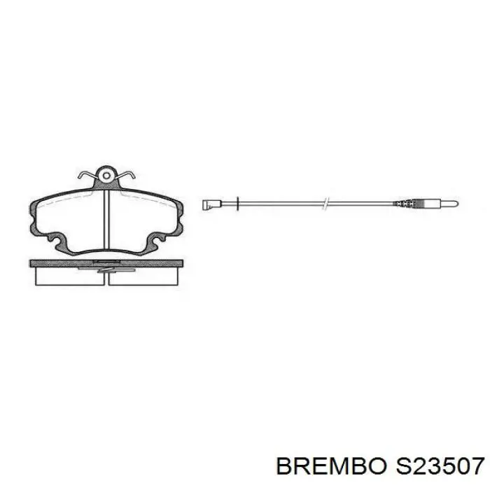 Колодки гальмові задні, барабанні Brembo S23507 ціна, від 23.05 USD