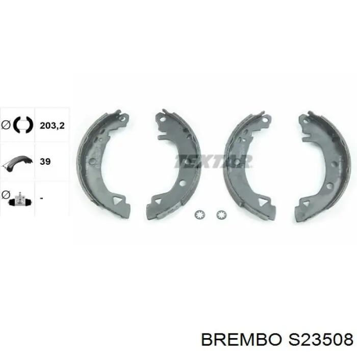 Купити S23508 Brembo Колодки гальмові задні, барабанні
