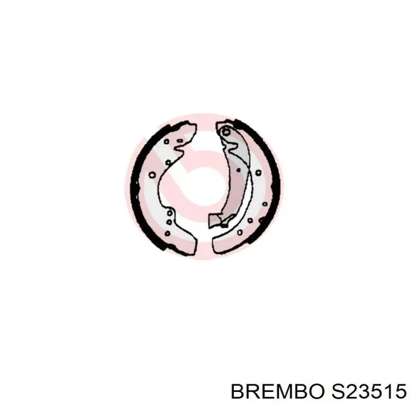 S23515 Brembo колодки гальмові задні, барабанні