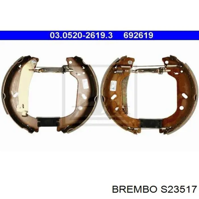 Колодки гальмові задні, барабанні Brembo S23517 ціна, від 24.58 USD