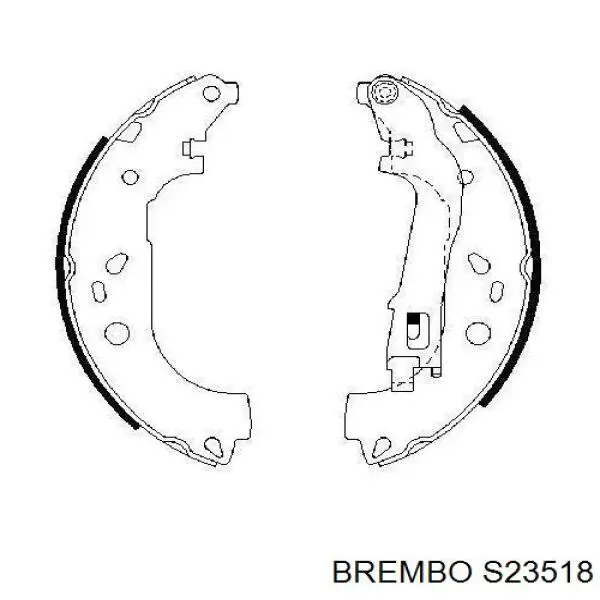 Колодки гальмові задні, барабанні Brembo S23518 ціна, від 29.58 USD