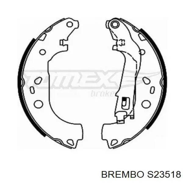 Купити S23518 Brembo Колодки гальмові задні, барабанні
