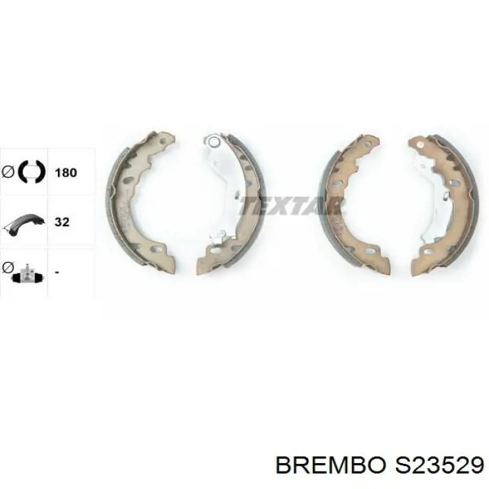 Колодки гальмові задні, барабанні S23529 Brembo