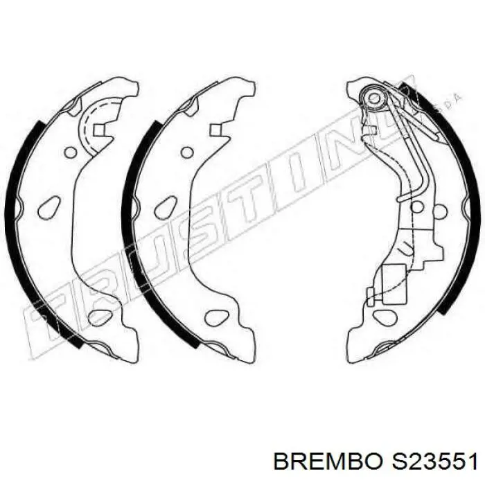 Гальма робочі задні ножні і гальмівні барабани Brembo S23551