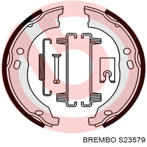 Колодки ручника/стоянкового гальма S23579 Brembo