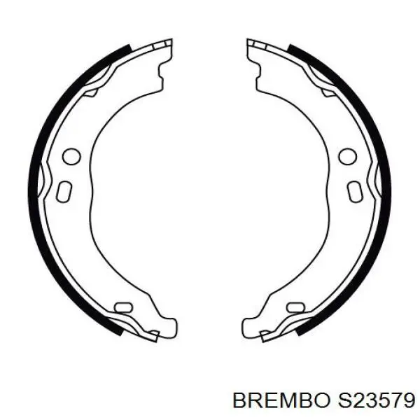 Купити S23579 Brembo Гальмівні колодки гальма стоянки