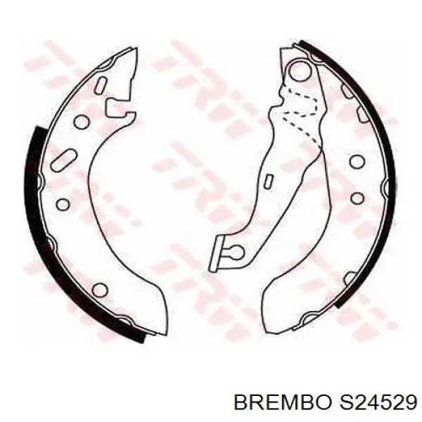Гальма робочі задні ножні і гальмівні барабани Brembo S24529