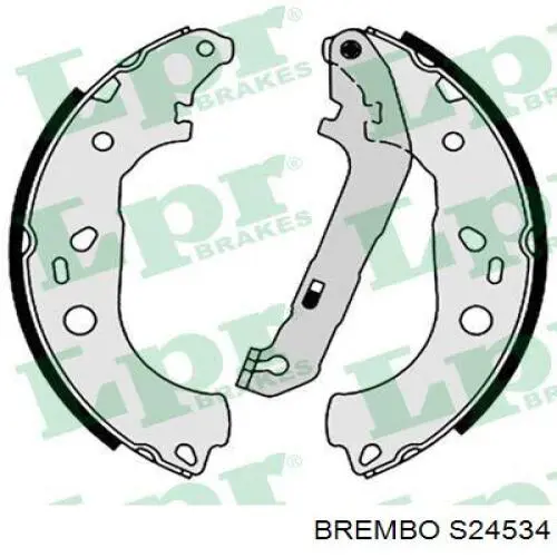 Колодки гальмові задні, барабанні Brembo S24534 ціна, від 27.56 USD