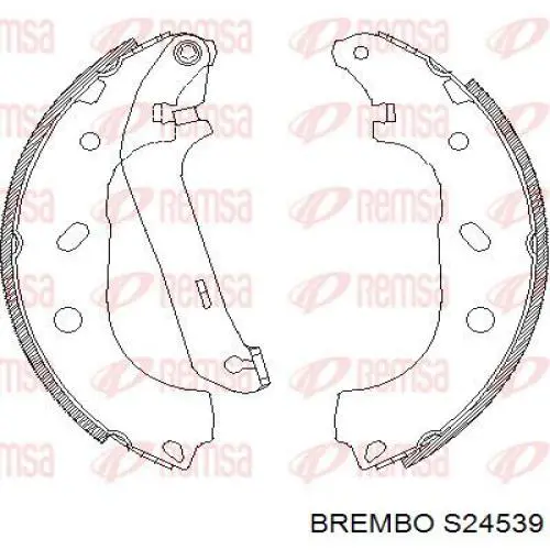 Купити S24539 Brembo Колодки гальмові задні, барабанні