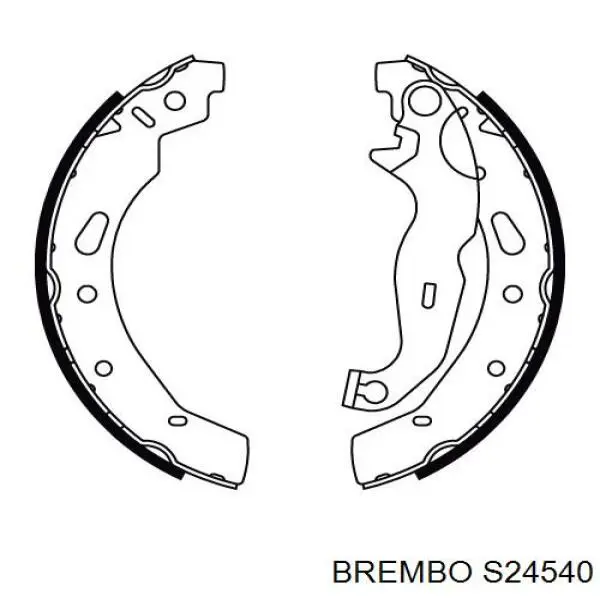 Колодки гальмові задні, барабанні S24540 Brembo