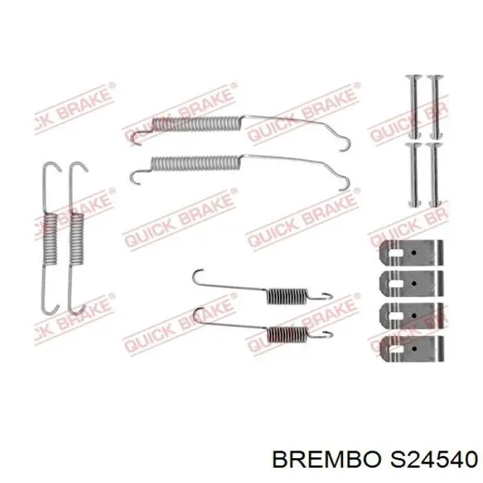 Гальма робочі задні ножні і гальмівні барабани Brembo S24540
