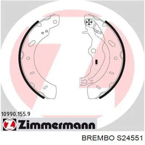 Колодки гальмові задні, барабанні S24551 Brembo