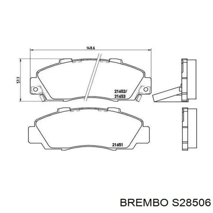 Колодки гальмові задні, барабанні S28506 Brembo