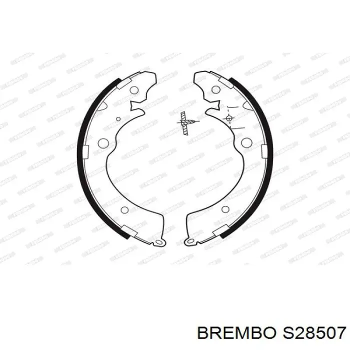 Гальма робочі задні ножні і гальмівні барабани Brembo S28507