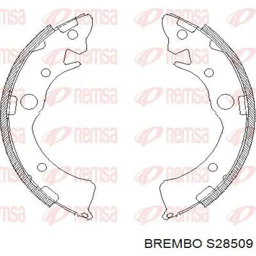 Купити S28509 Brembo Колодки гальмові задні, барабанні