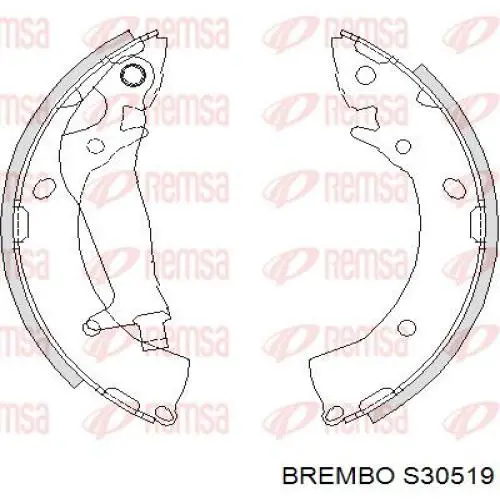 Гальма робочі задні ножні і гальмівні барабани Brembo S30519