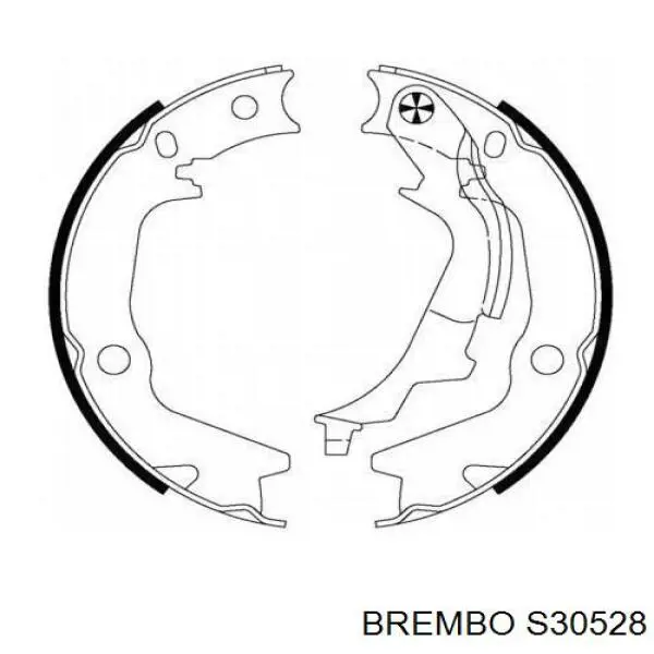 Колодки стоянкового гальма Brembo S30528
