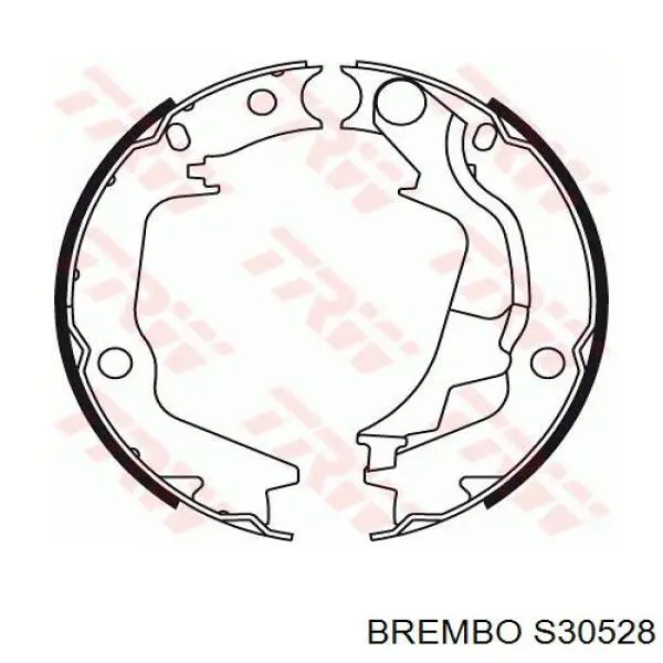 S30528 Brembo колодки ручника/стоянкового гальма