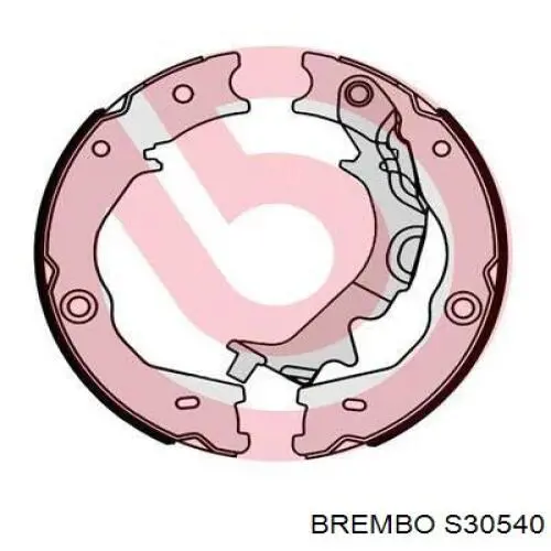 Колодки ручника/стоянкового гальма S30540 Brembo