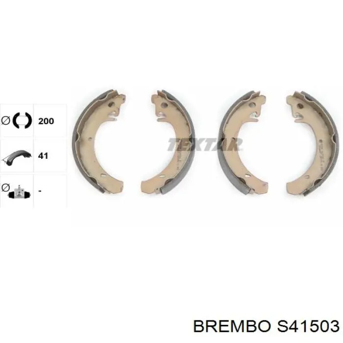 Колодки гальмові задні, барабанні S41503 Brembo