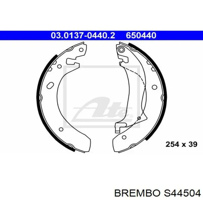S44504 Brembo колодки гальмові задні, барабанні