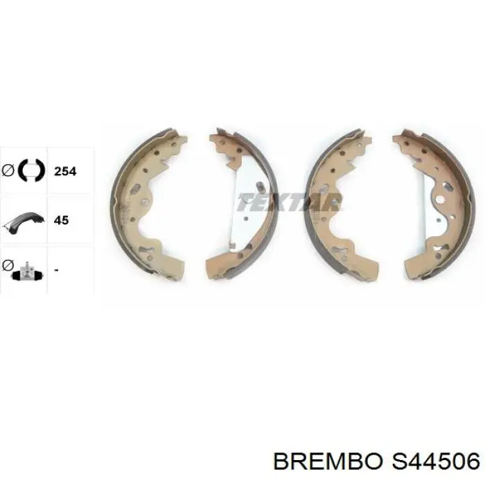 Колодки гальмові задні, барабанні S44506 Brembo
