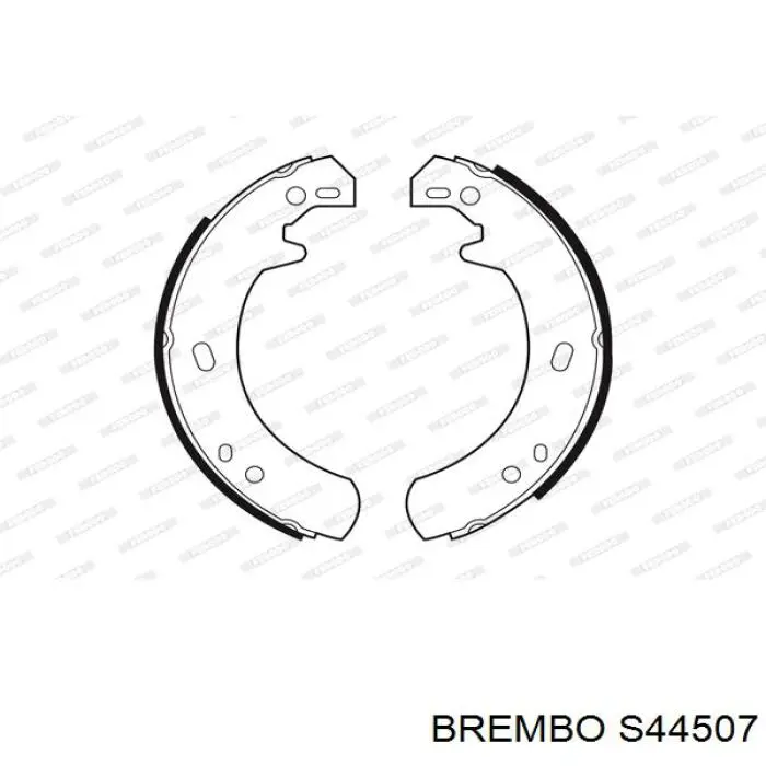 Колодки гальмові задні, барабанні S44507 Brembo