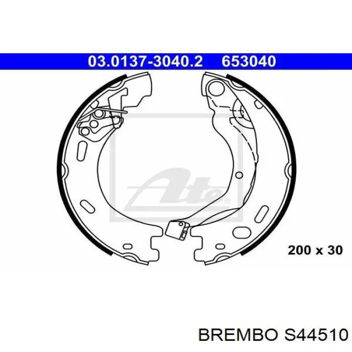 Купити S44510 Brembo Гальмівні колодки гальма стоянки