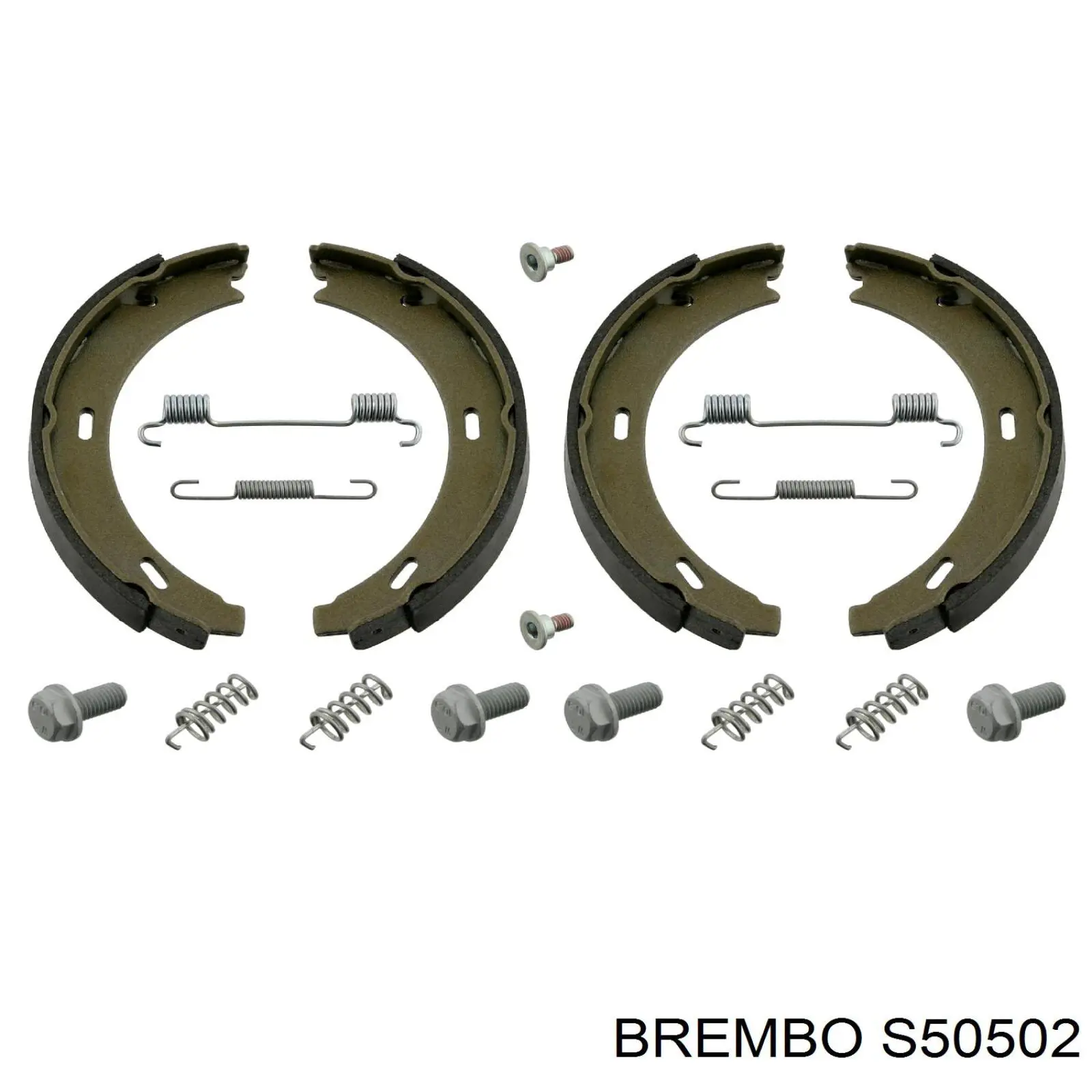 S50502 Brembo колодки ручника/стоянкового гальма