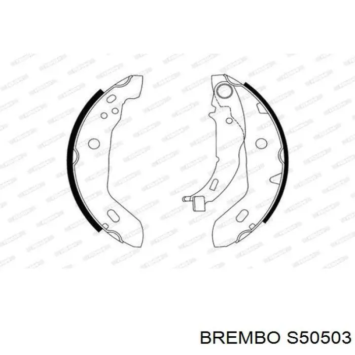 Купити S50503 Brembo Колодки гальмові задні, барабанні
