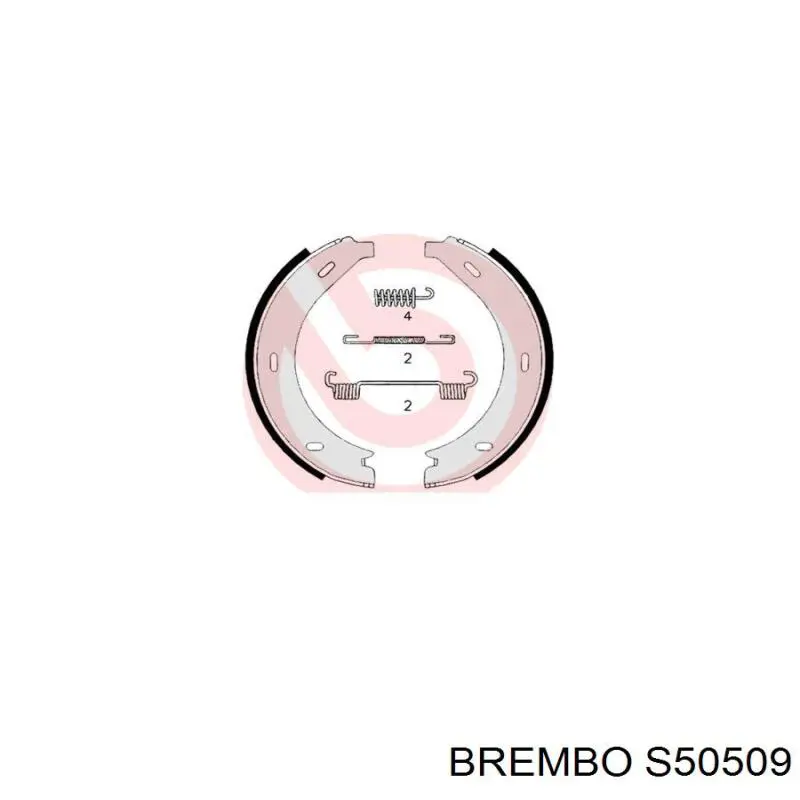 Колодки ручника / стоянкового гальма Brembo S50509 ціна, від 16.15 USD