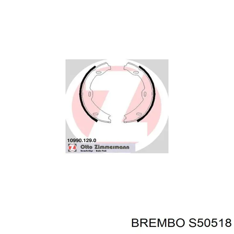 Колодки стоянкового гальма Brembo S50518