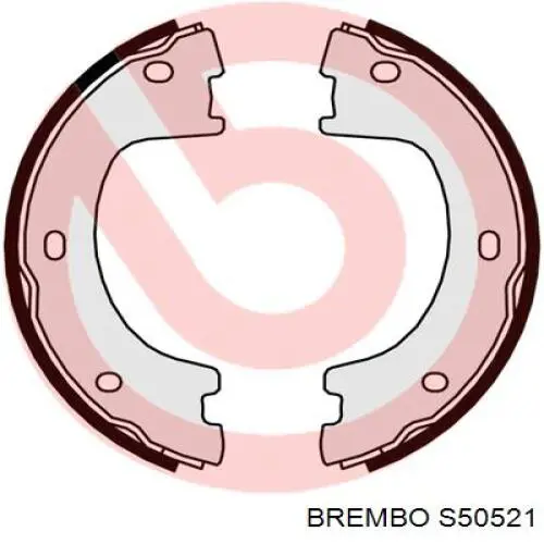 S50521 Brembo колодки ручника/стоянкового гальма