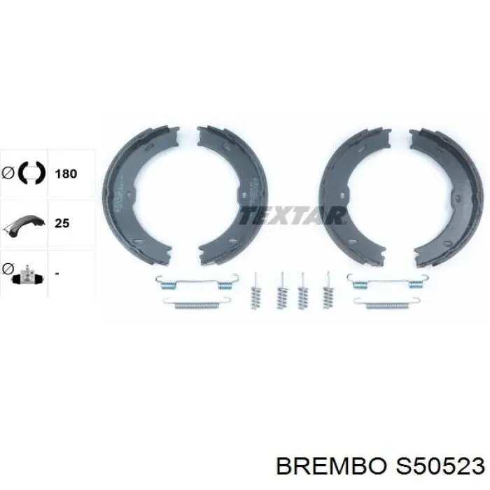 Купити S50523 Brembo Гальмівні колодки гальма стоянки